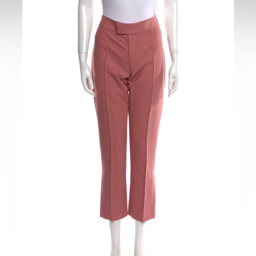 SMYTHE Rose Pink Wool Blend Dress Trouser Pants - Picture 9 of 12